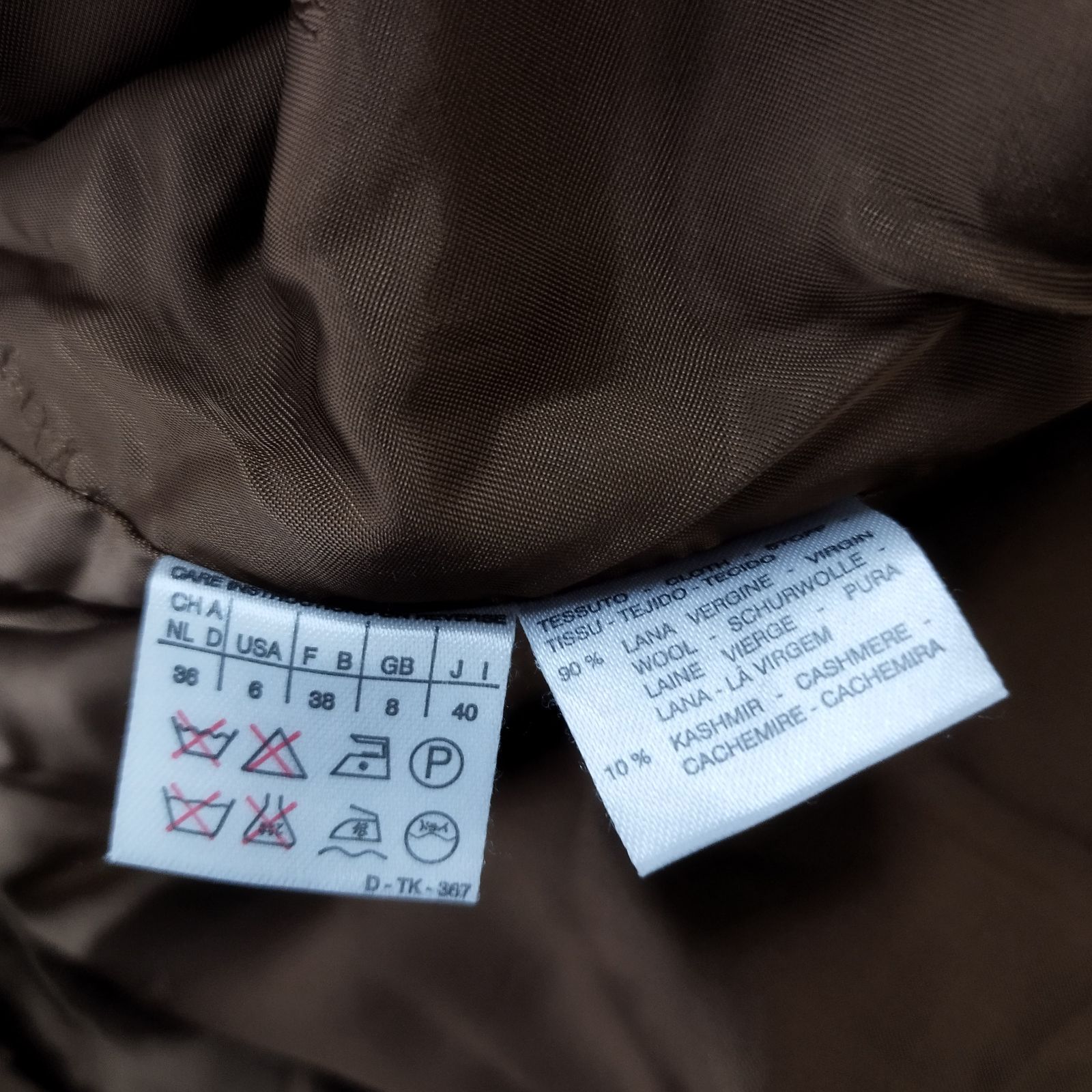 美品 MaxMara マックスマーラ ウール カシミヤ ダブル チェスター