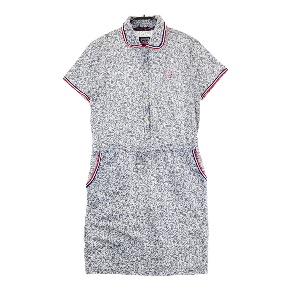 サイズ：M ADMIRAL アドミラル  半袖ワンピース 花柄 ホワイト系 [240101629045] ゴルフウェア レディース ストスト