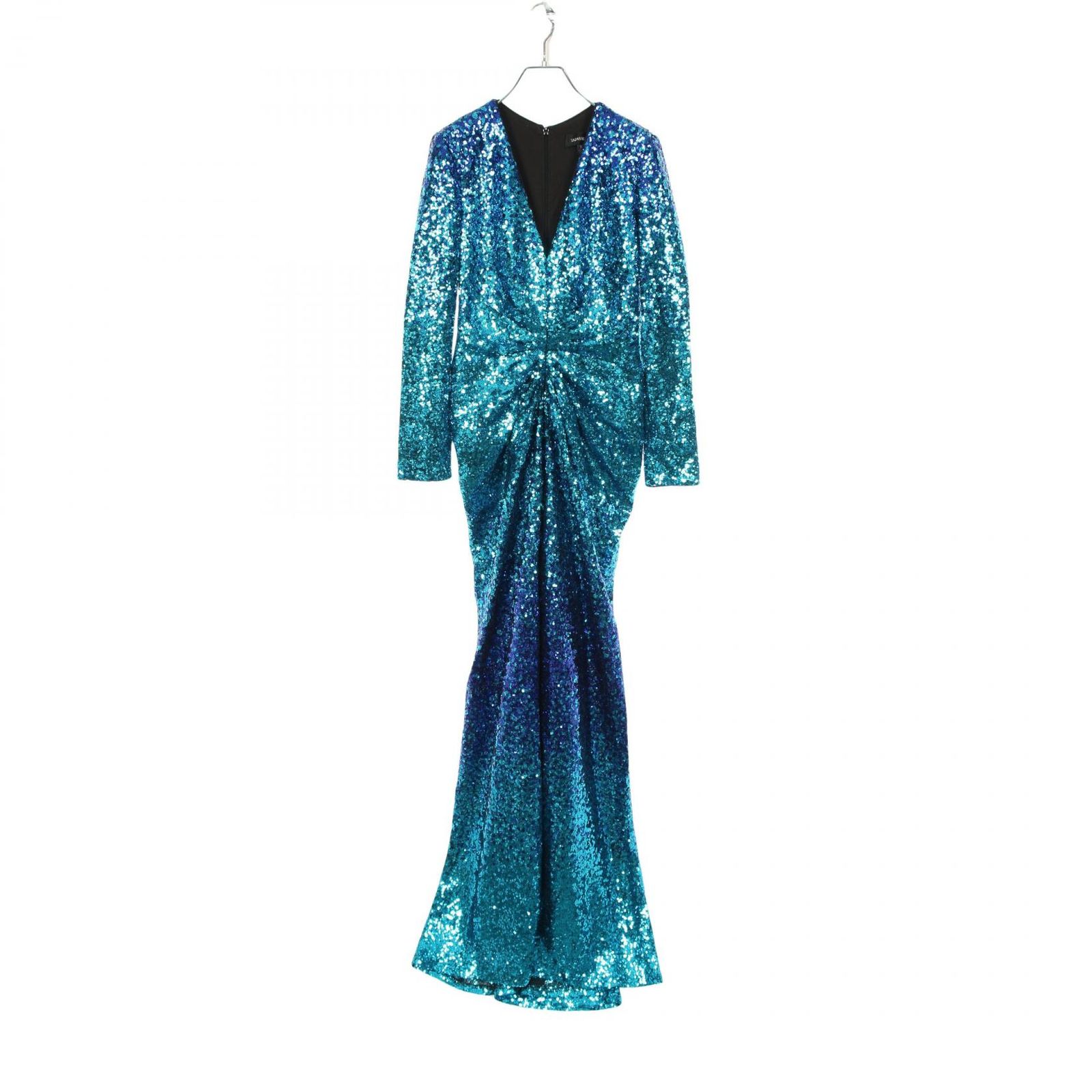 ☆TADASHI SHOJI ☆ダークネイビースパンコールワンピース TADASHI