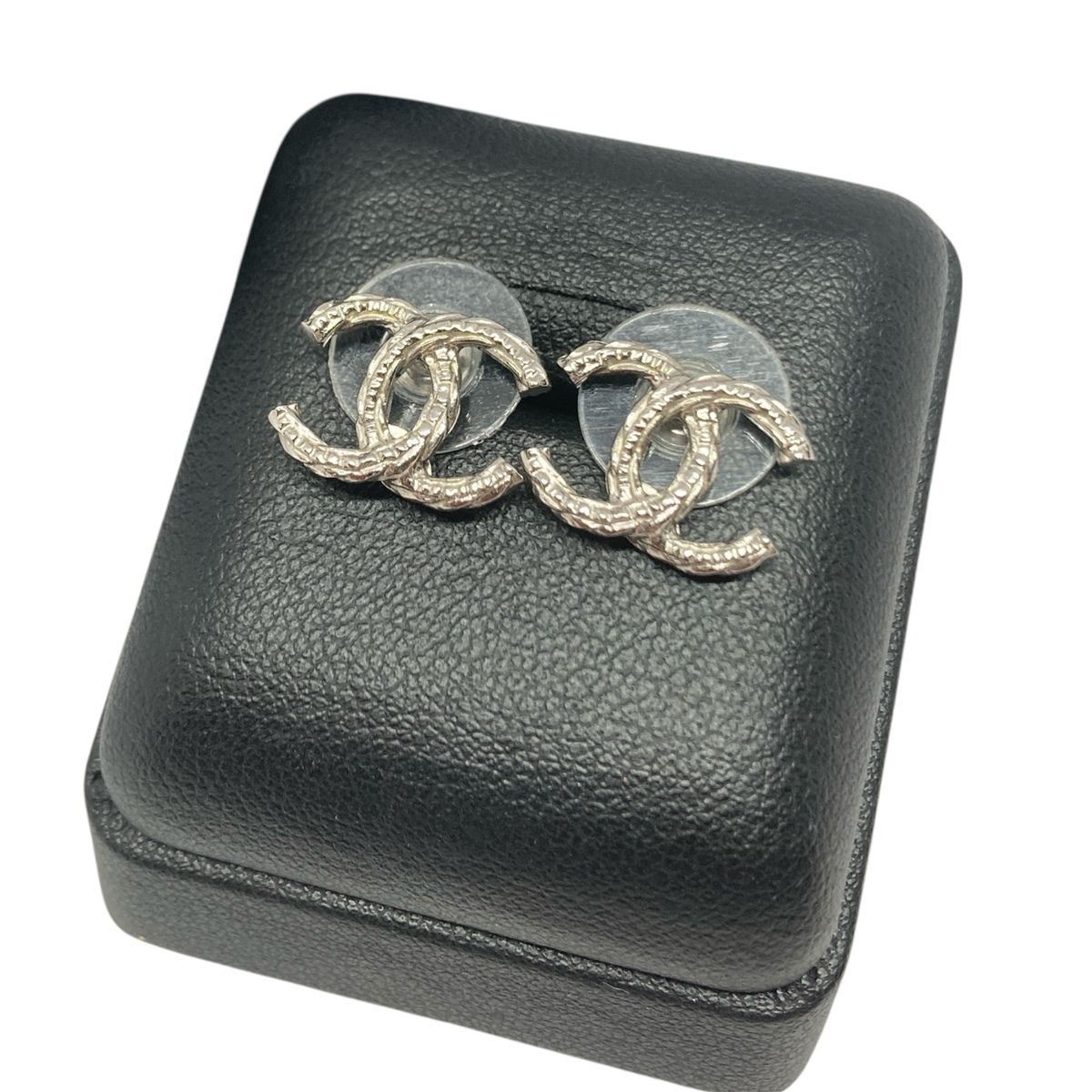 CHANEL シャネル ココマーク ピアス ユニセックス シルバー B15B刻印