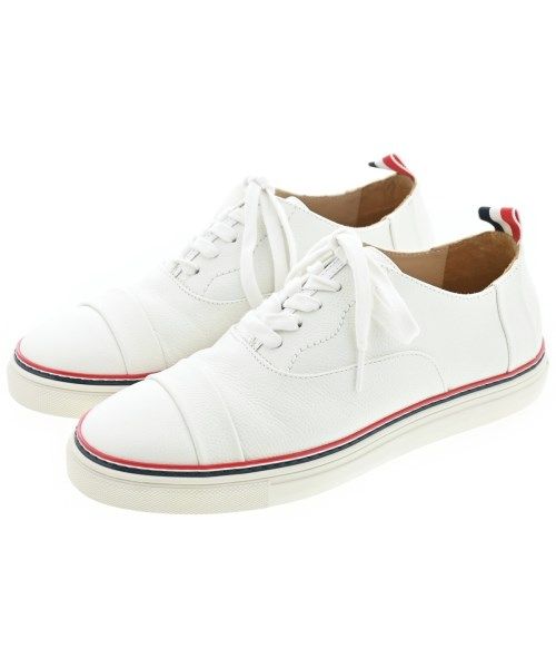 THOM BROWNE トムブラウン スニーカー 25.5cm 白 トムブラウン Thom Browne メンズ用 スニーカー シューズ 黒革靴