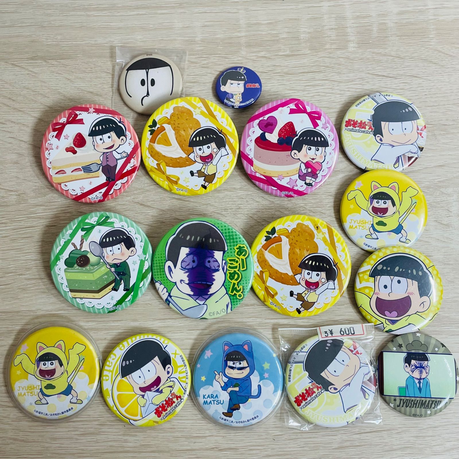 おそ松さん 缶バッジ まとめ売り 16点セット - メルカリ