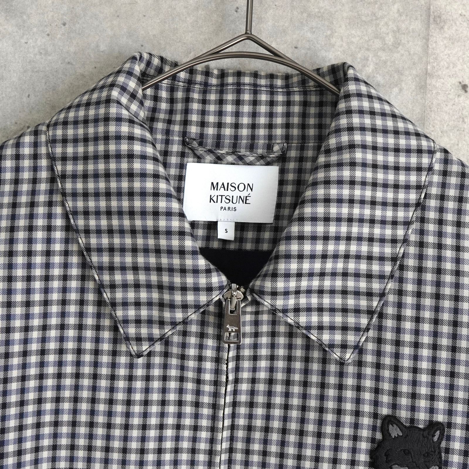 MAISON KITSUNE ギンガムチェック ブルゾン ジャケット M MAISON 