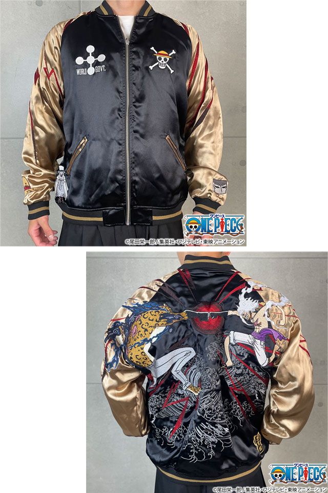 絡繰魂×ONE PIECE 決戦リバーシブルスカジャン「ルフィVSルッチ