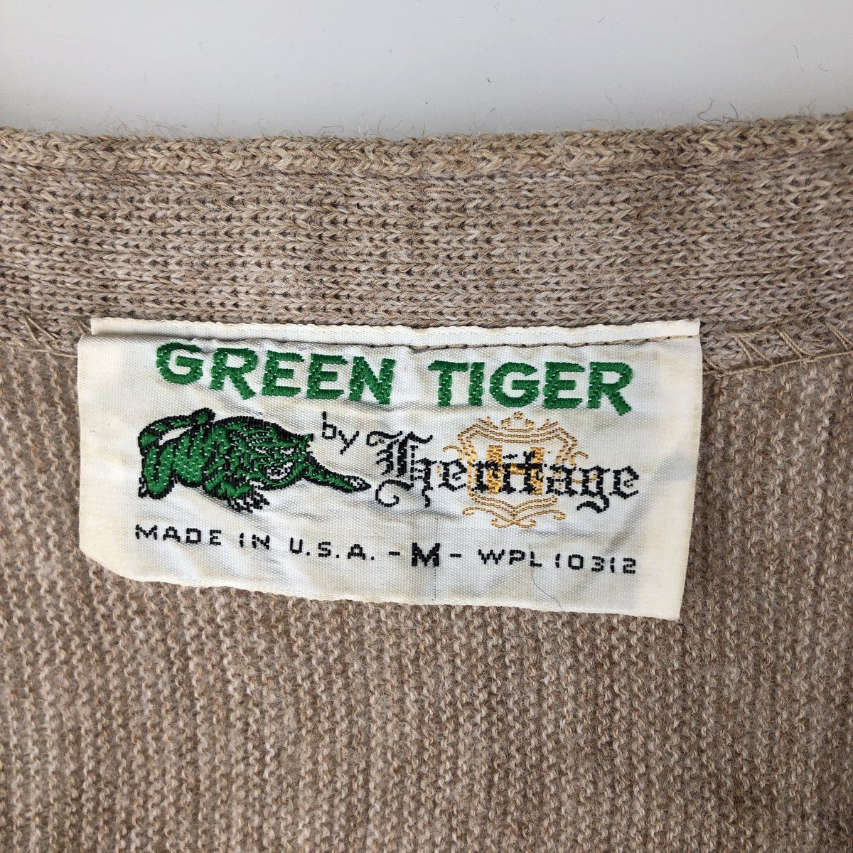 Tiger Vintage and Chain, by 古着 70年代 Heritage GREEN TIGER
