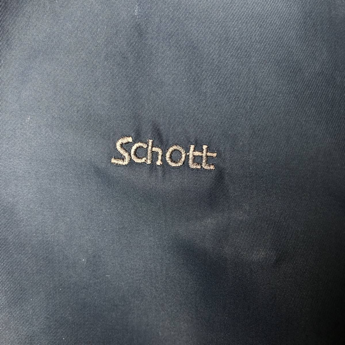 古着 90年代 民間品 ショット SCHOTT AMERICAN COLLEGE 中綿入り