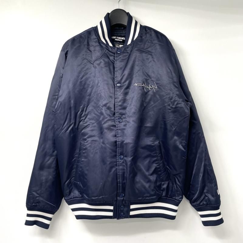 【中古】YOHJI YAMAMOTO × NEW ERA  バーシティージャケット サイズL ネイビー HK-Y30-600 ヨウジヤマモト×ニューエラ[17][240017750240] 中古】YOHJI YAMAMOTO × NEW ERA バーシティージャケット サイズL