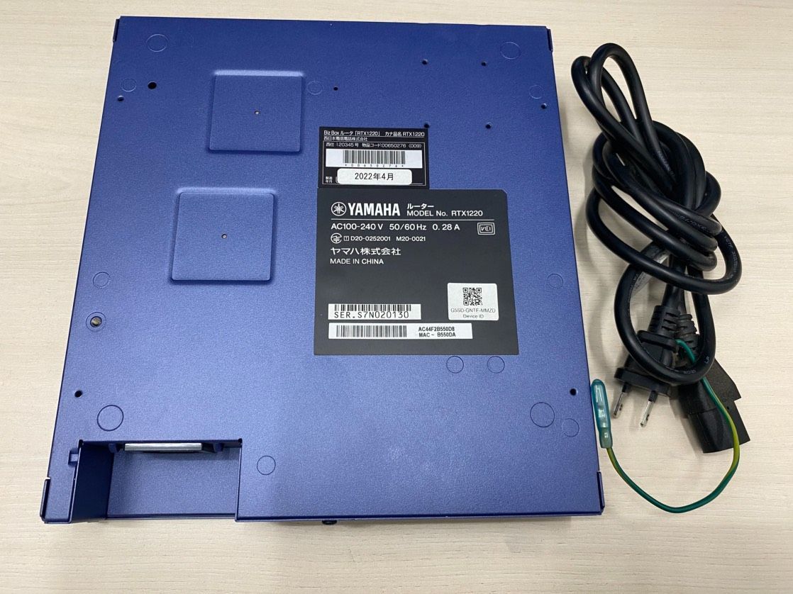 ハ*ー様 YAMAHA RTX1220 ルーター USED YAMAHA ルーター RTX1220 - メルカリ