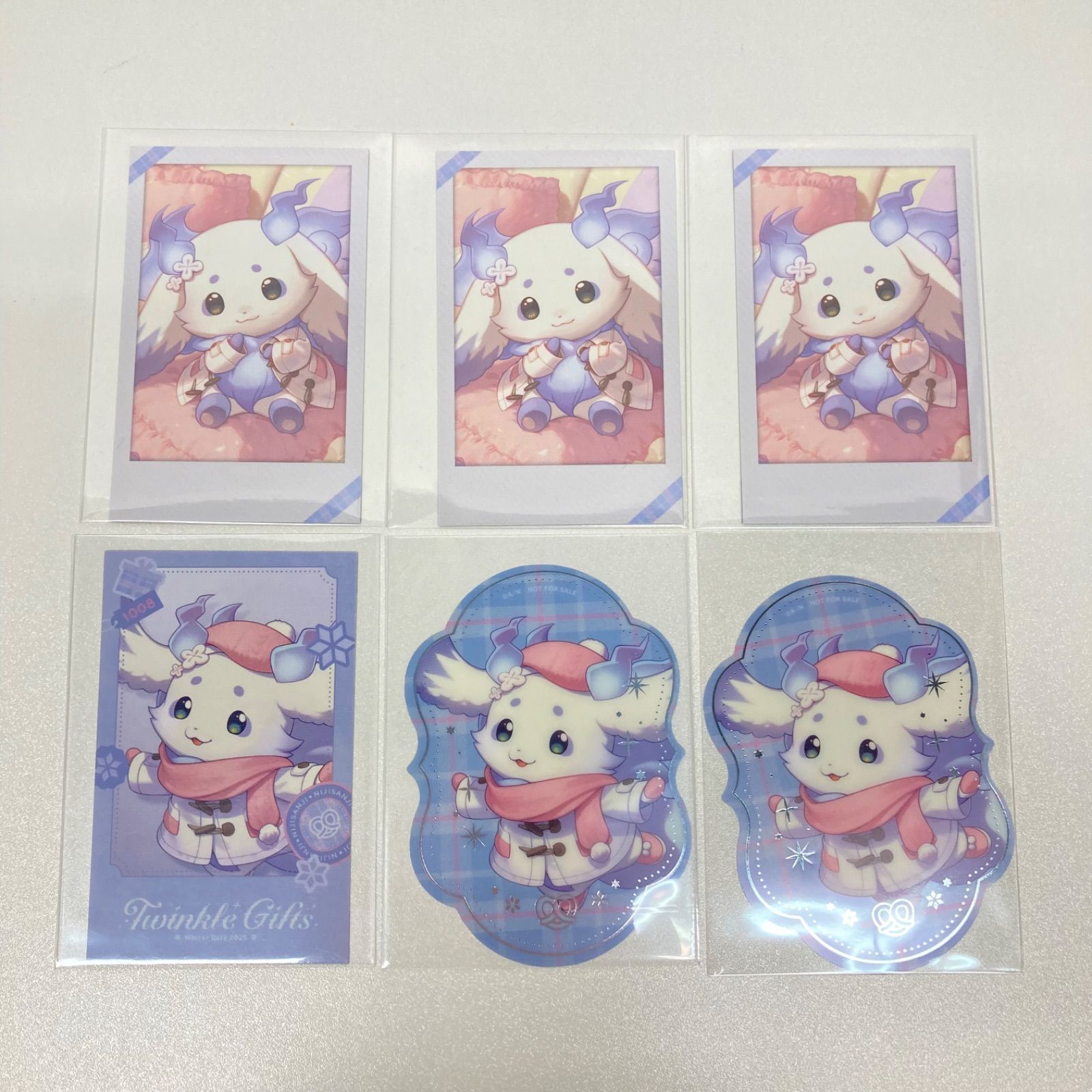 にじさんじ　ルンルン　ランダムチェキ風カード　特典クリアステッカー　セット　Twinkle Gifts