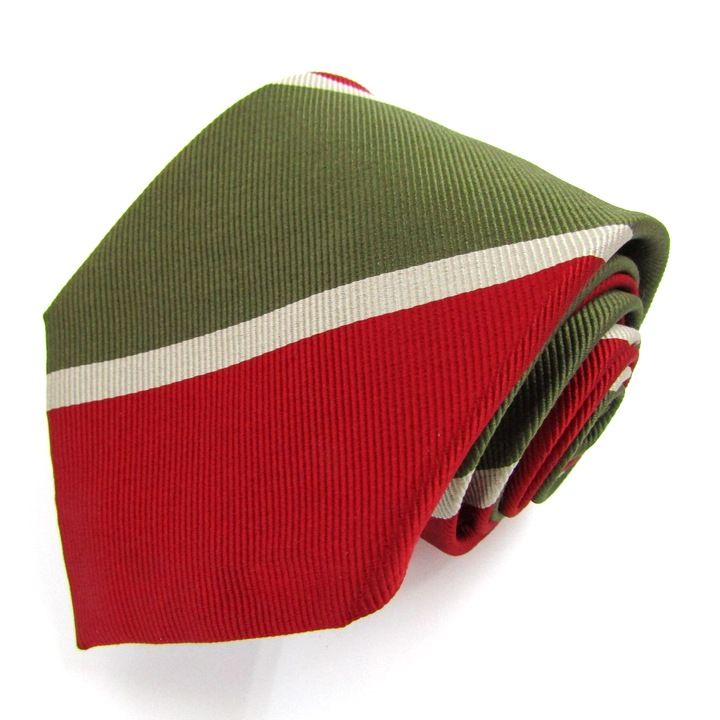 ドレイクス ブランド ネクタイ ストライプ柄 シルク PO メンズ レッド