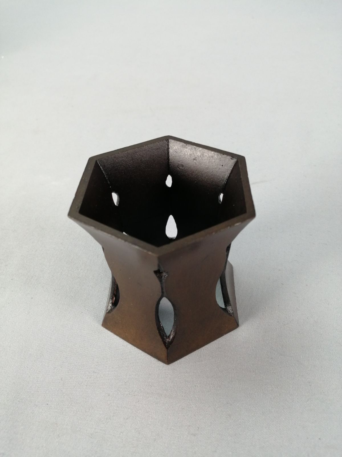 茶道具】一ノ瀬宗辰造 唐銅亀甲鶴蓋置 淡交会近畿地区大会記念品 蓋置