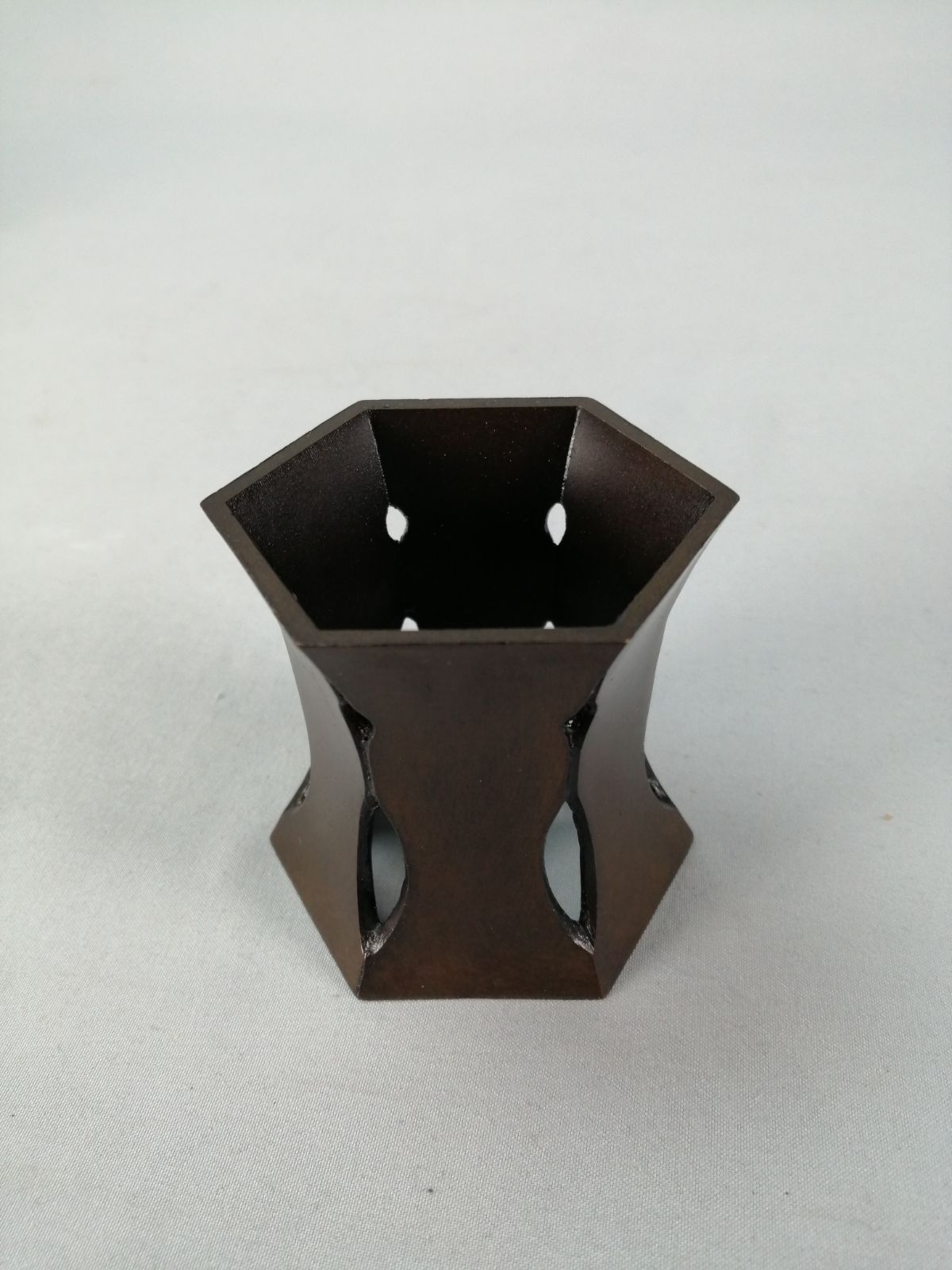 茶道具】一ノ瀬宗辰造 唐銅亀甲鶴蓋置 淡交会近畿地区大会記念品 蓋置