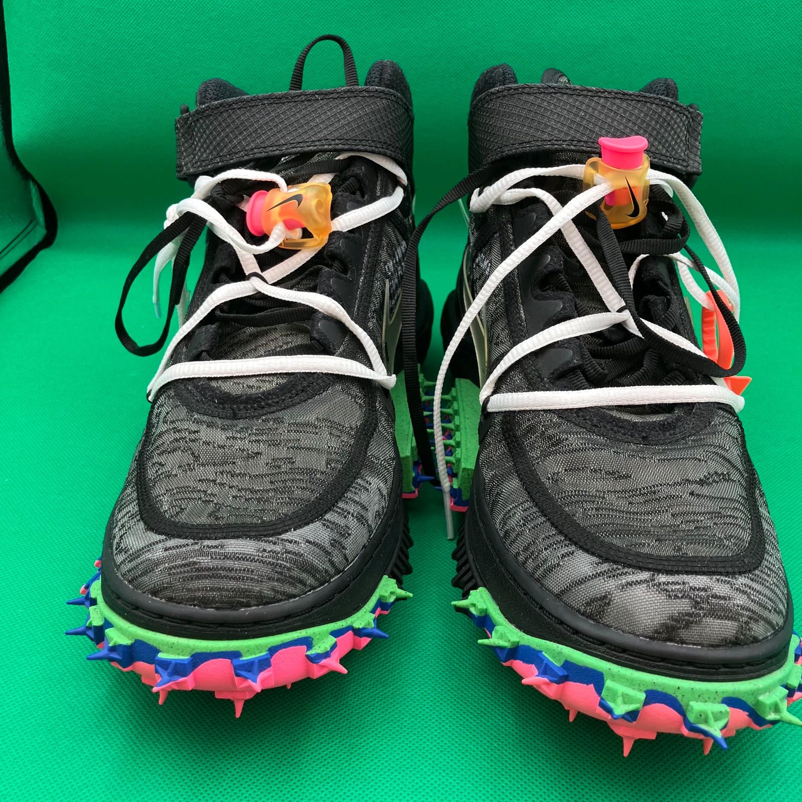 #5270 NIKE ×OFF-WHITE AIR FORCE 1 MID SP ブラック 27.0cm 管理ID:TKT