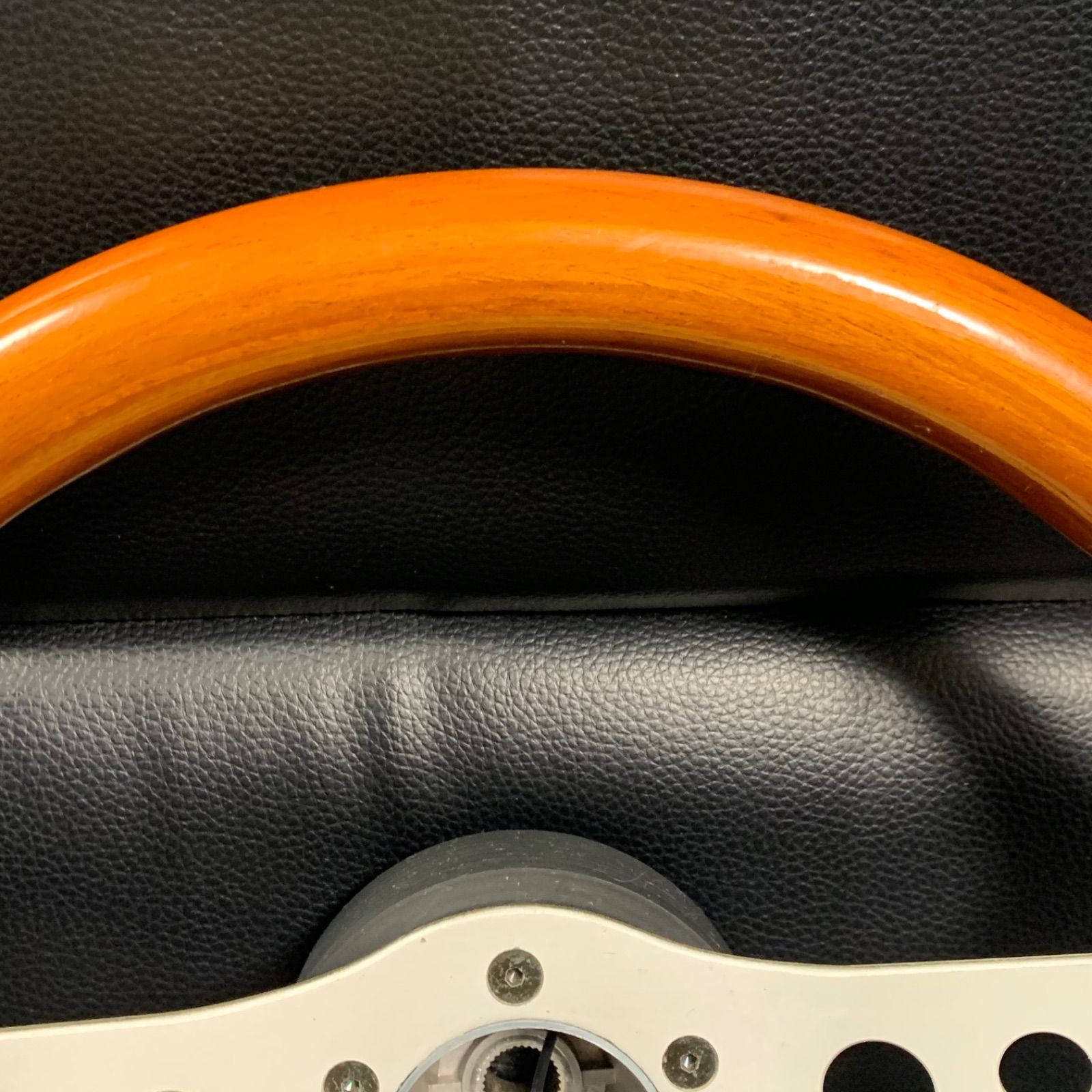 OBA ウッドステアリング 当時物ステアリング オバウッド イタリア 34cm OBA ウッドステアリング 当時物ステアリング オバウッド イタリア 34cm