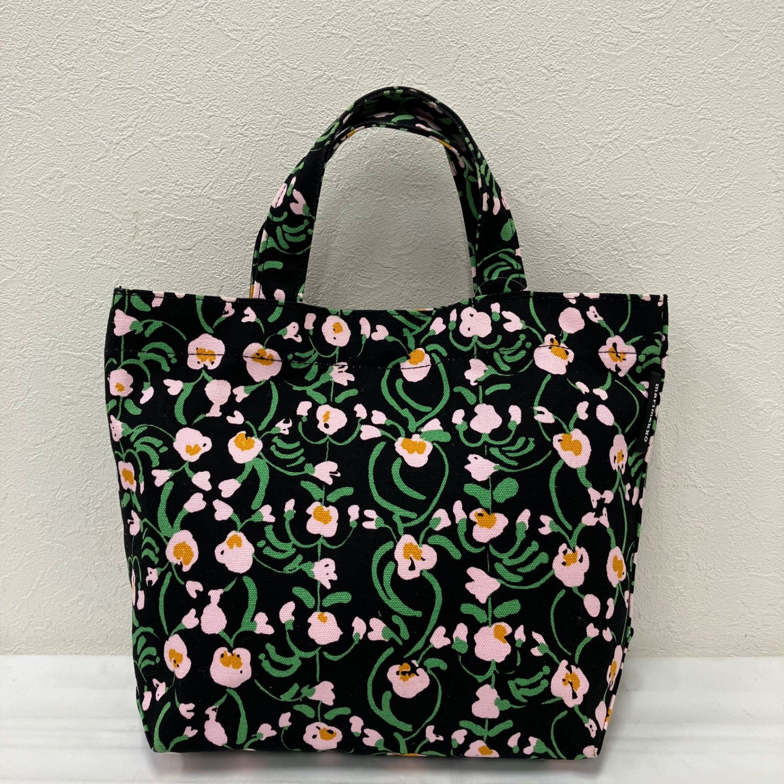 9607 marimekko マリメッコ ハンドバッグ キャンバス NURMU ヌルム