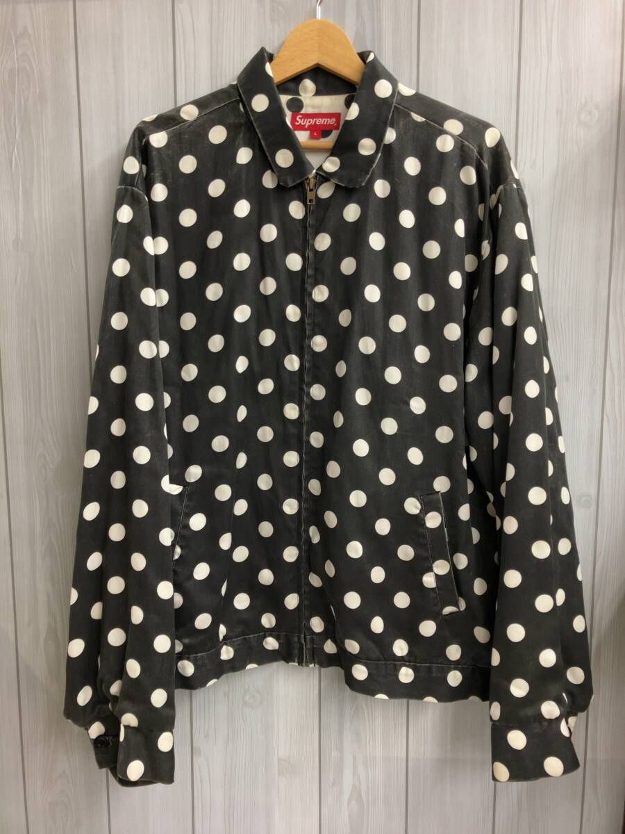 Supreme シュプリーム　18SS Polka Dots Rayon Work Jacket ブルゾン　ドット柄　Lサイズ
