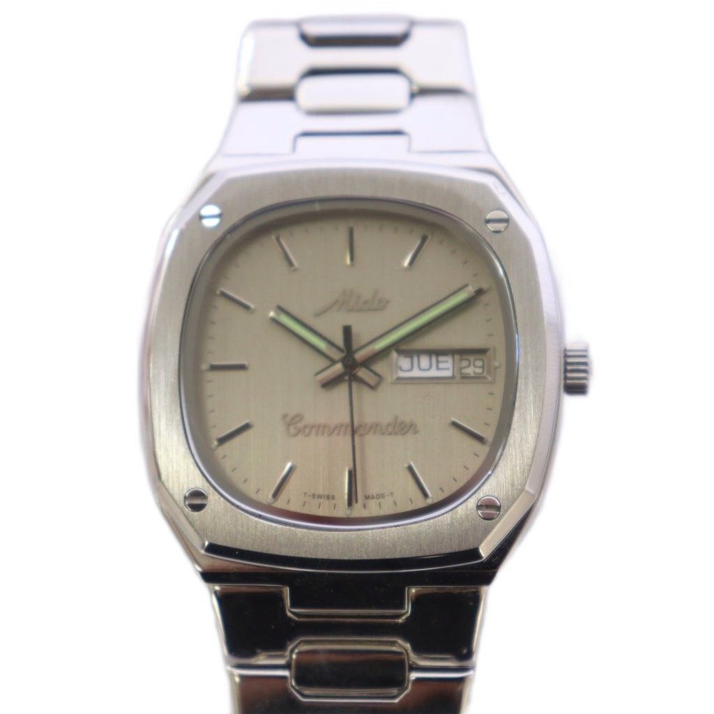 Mido ミドー Commander コマンダー 8016 自動巻き腕時計 シルバーカラー |KH