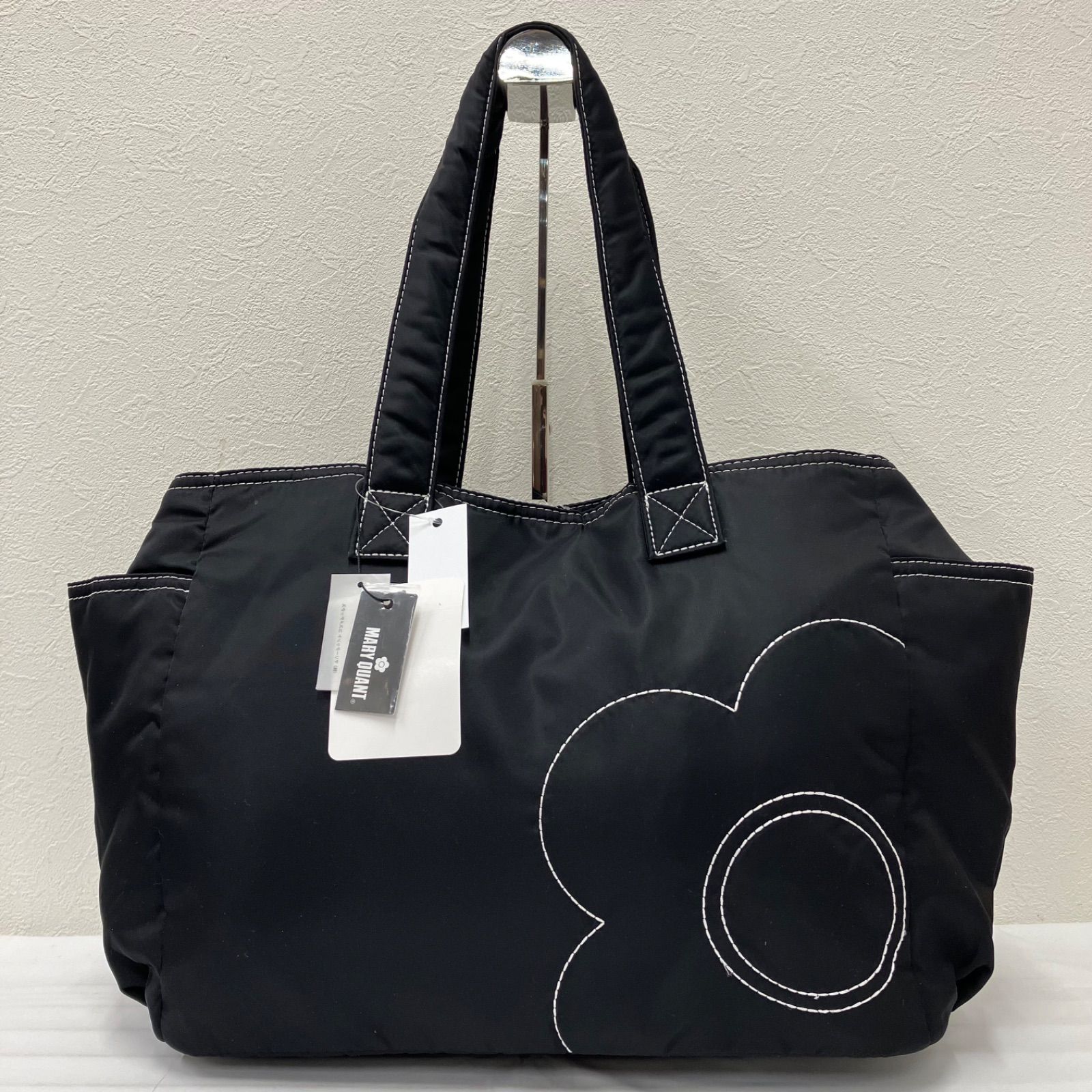 9609 良品 MARY QUANT マリークワント トートバッグ デイジーステッチ