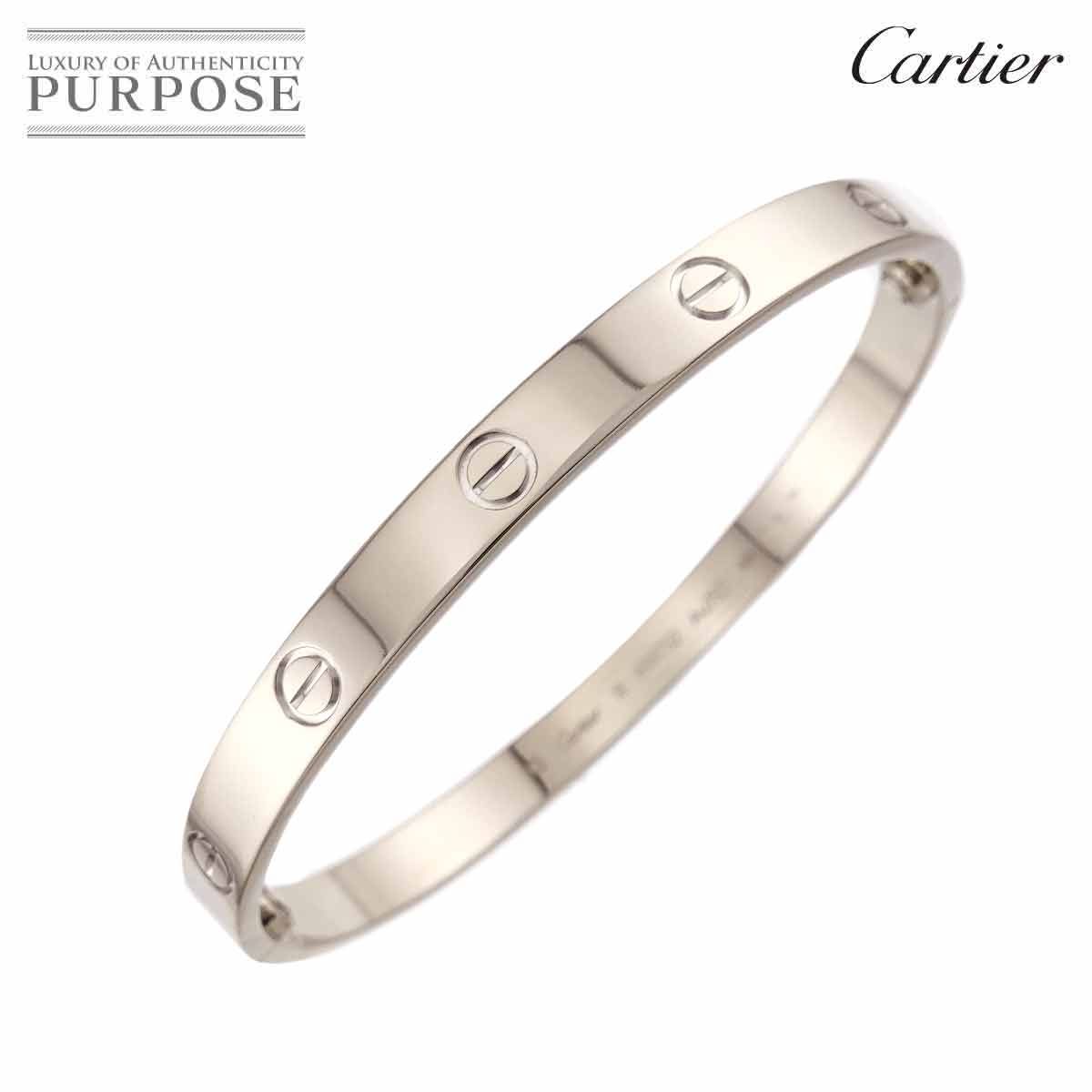 カルティエ Cartier ラブ ブレス #19 K18 WG ホワイトゴールド 750