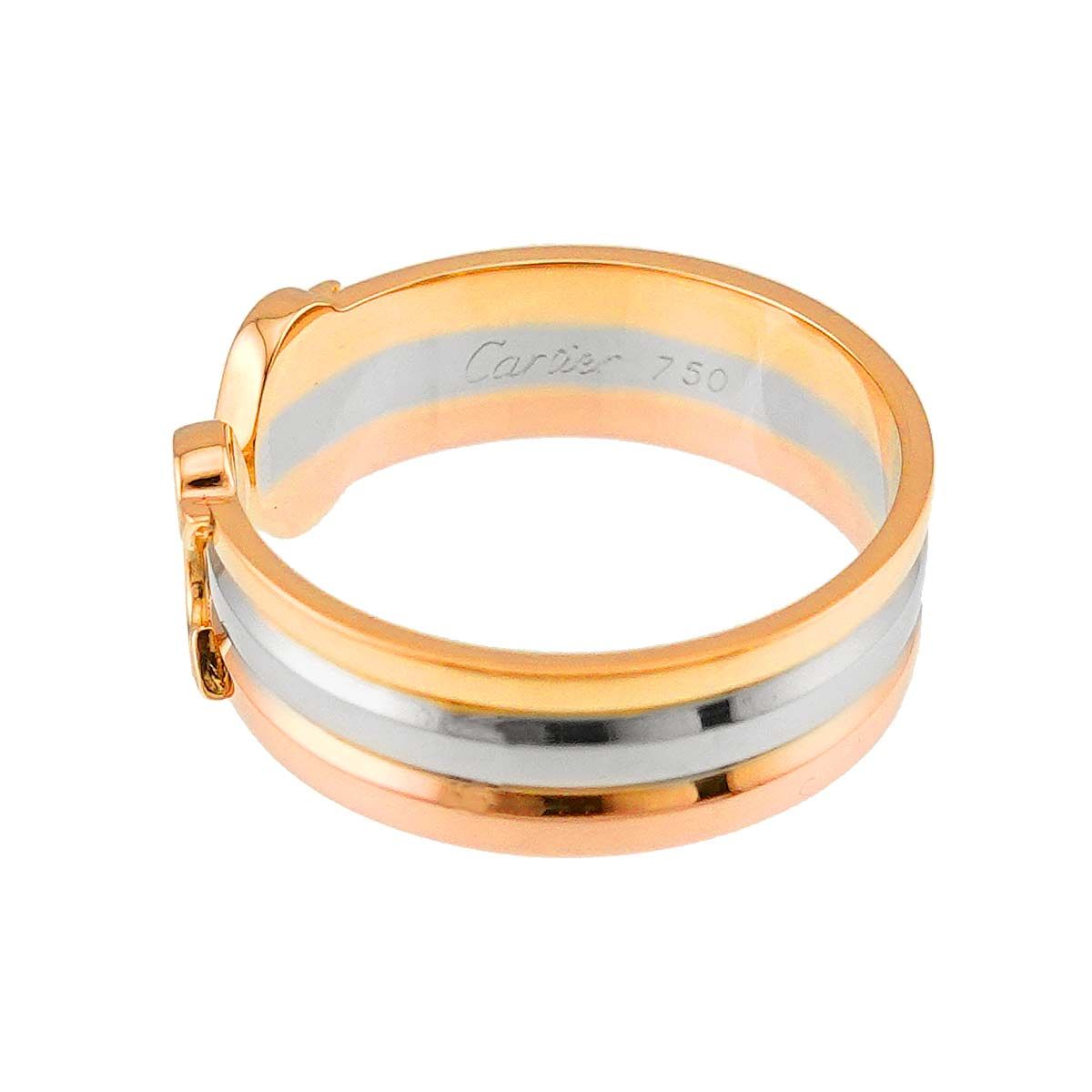 カルティエ Cartier 2C #50 リング K18 YG WG PG スリーカラー スリー 