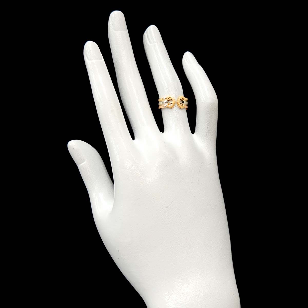 カルティエ Cartier 2C #50 リング K18 YG WG PG スリーカラー スリー 