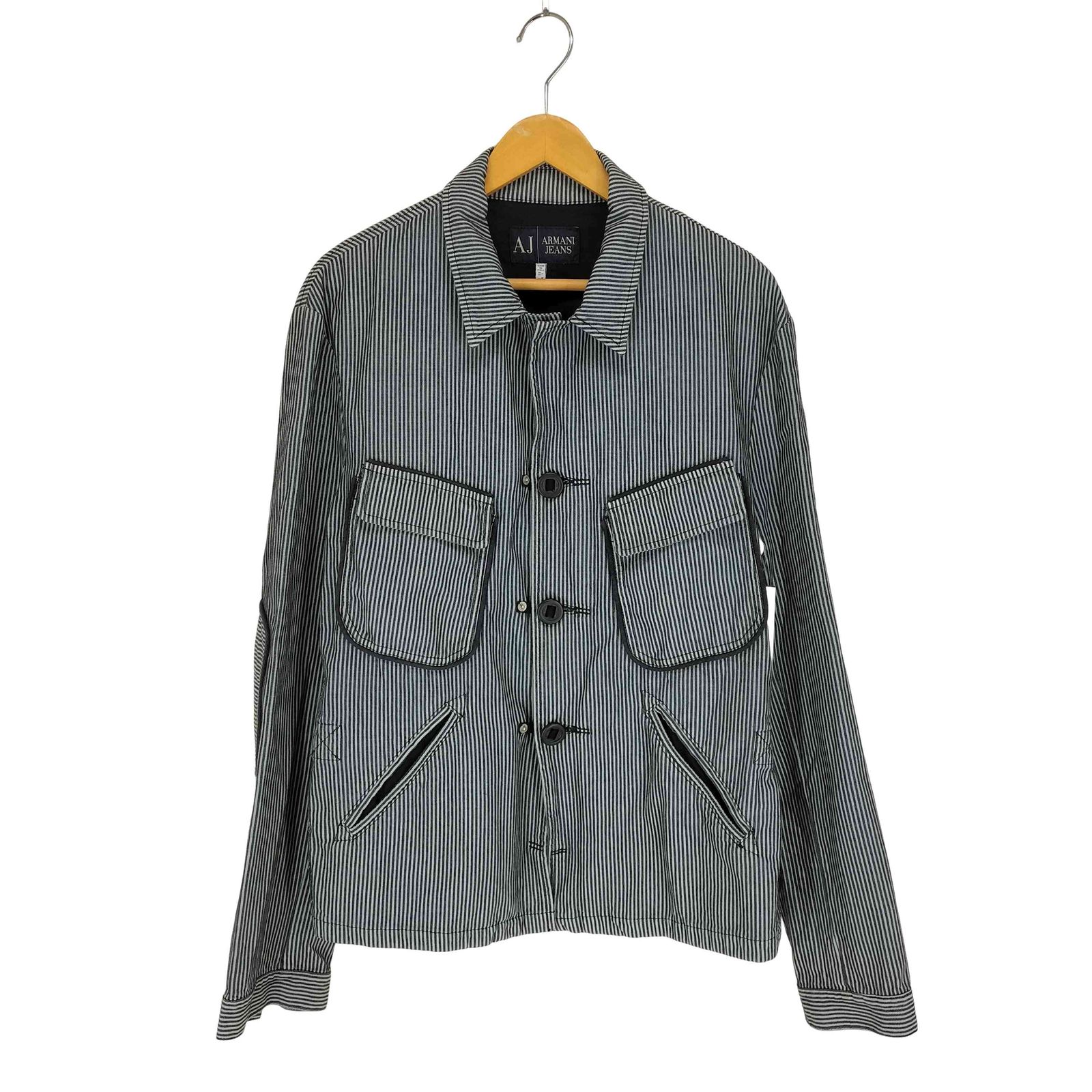 アルマーニジーンズ ARMANI JEANS ヒッコリーストライプジャケット 