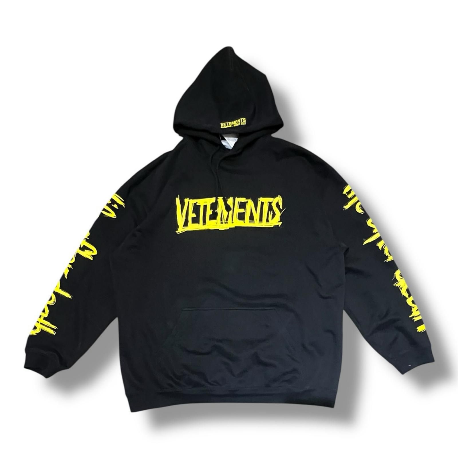 VETEMENTS ワールドツアー プリント スウェットパーカー スウェット 