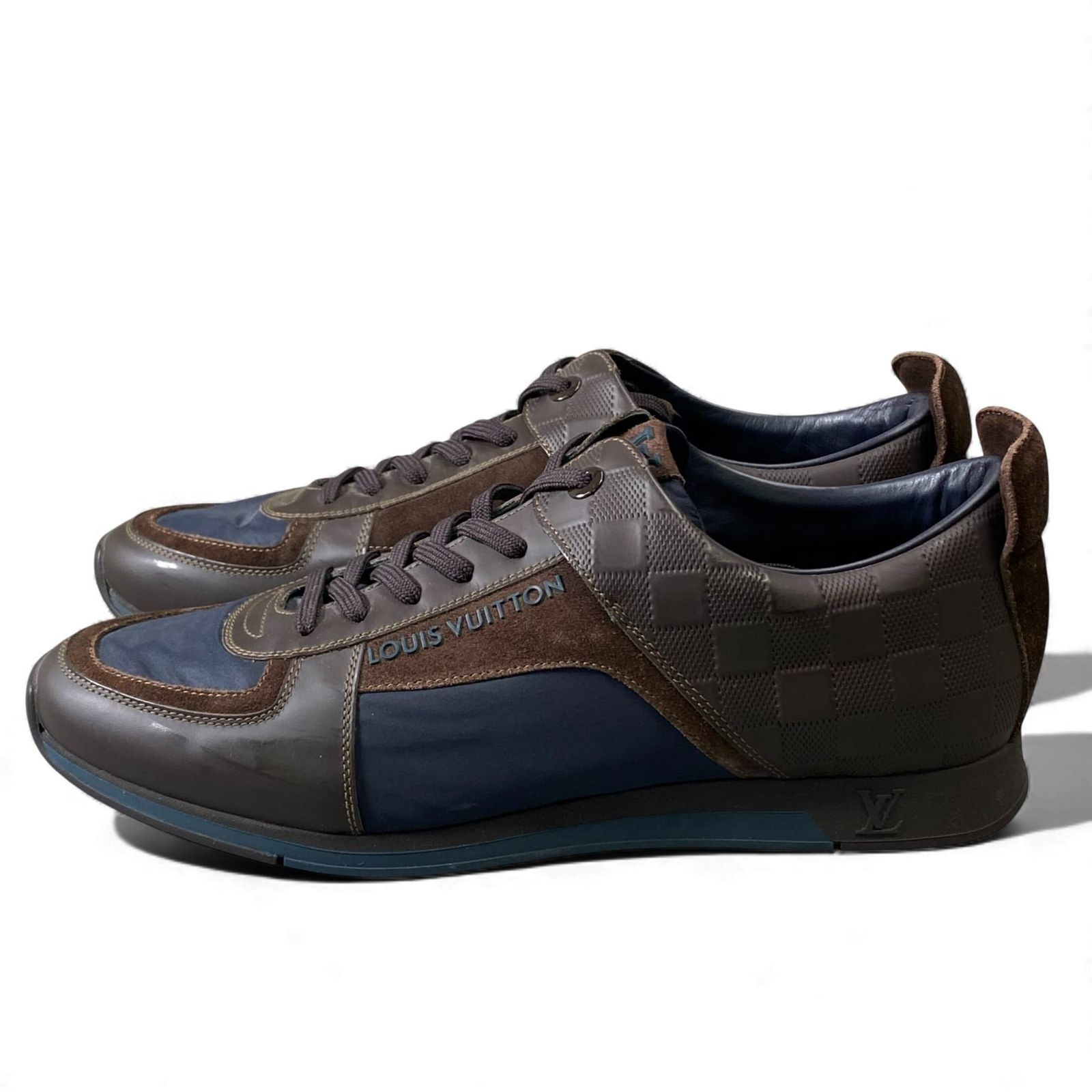 L11 LOUIS VUITTON ルイヴィトン ダミエアンフィニ レザースニーカー