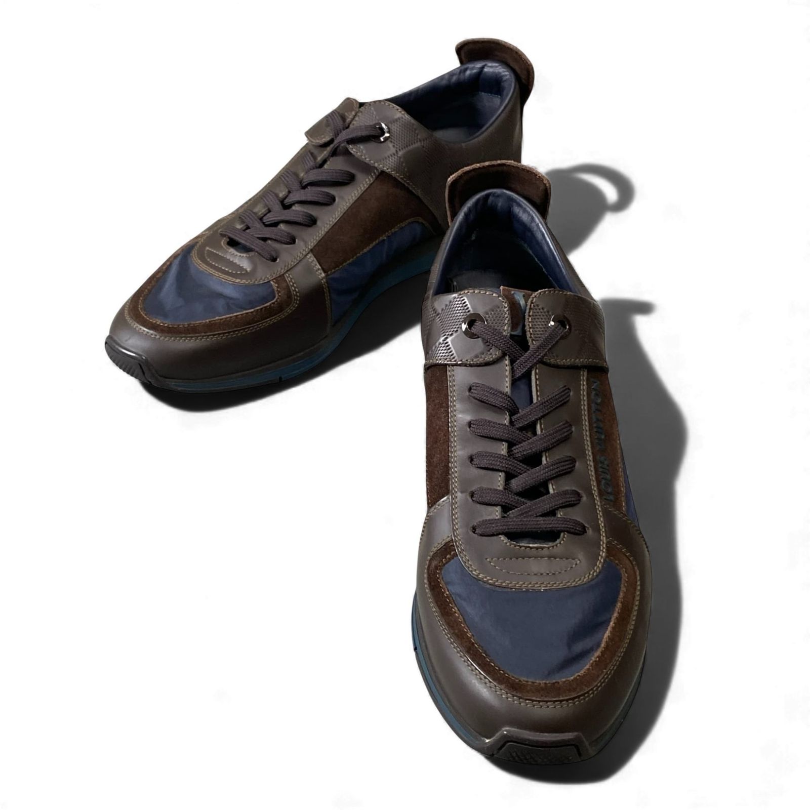 L11 LOUIS VUITTON ルイヴィトン ダミエアンフィニ レザースニーカー