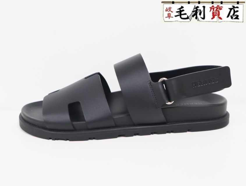 エルメス HERMES サンダル ジニアス H231695ZH02420 サイズ41 ブラック