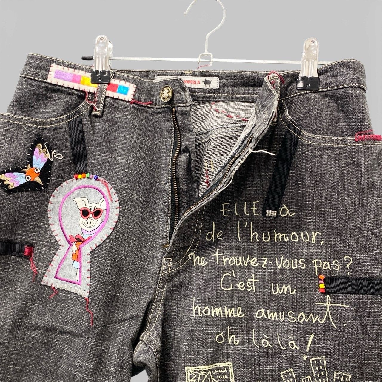 24b16 【美品】 OLLEBOREBLA オレボレブラ アルベロベロ デニムパンツ 