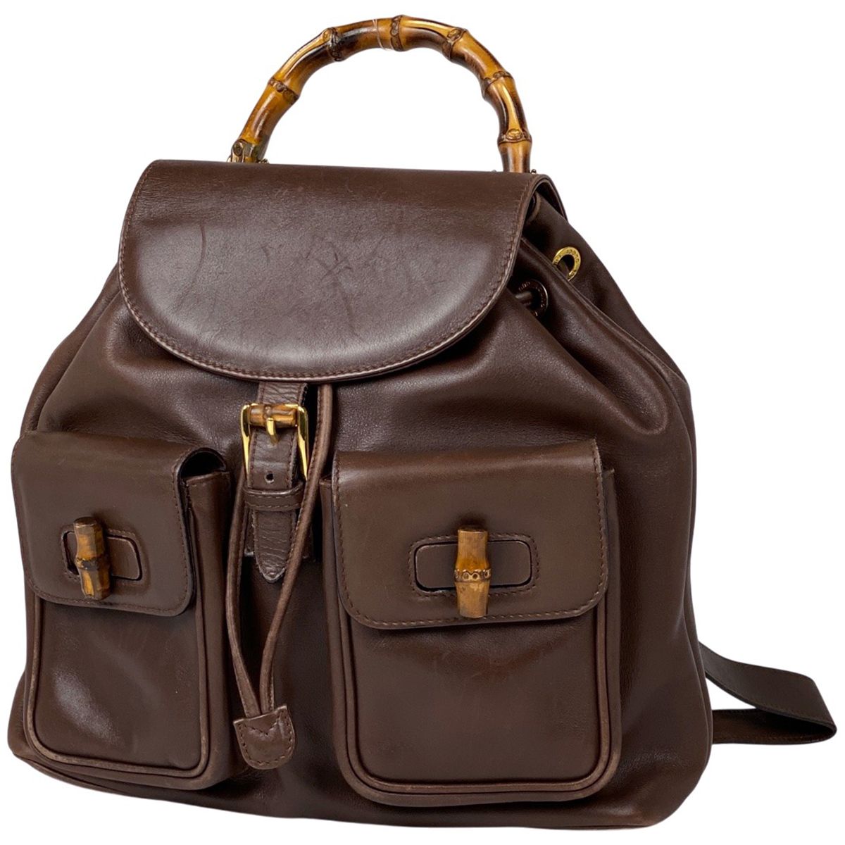 在庫一掃】 グッチ GUCCI バンブー リュックサック バックパック 