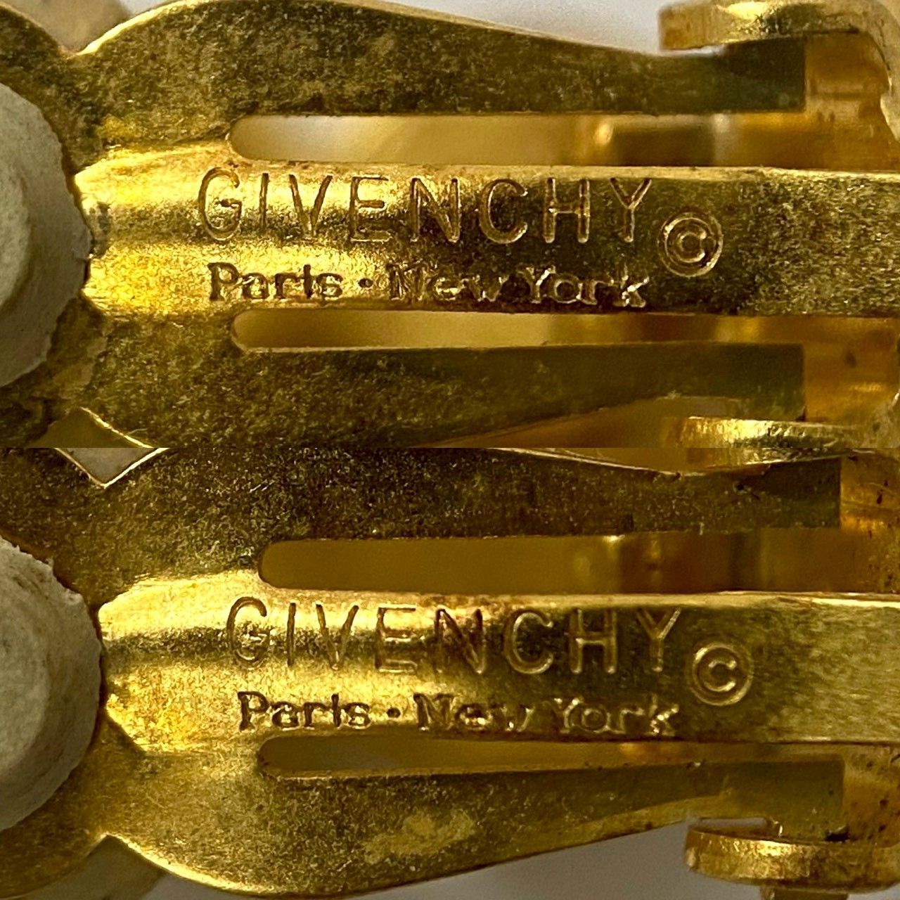 M【GIVENCHY】バラ モチーフ イヤリング ゴールド/金カラー 薔薇 