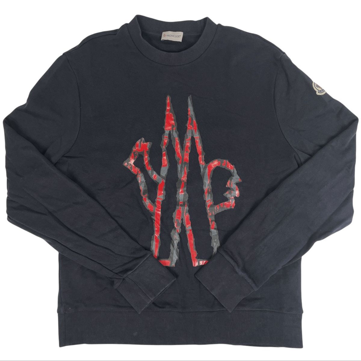 在庫一掃】 モンクレール MONCLER ロゴ トレーナー クルーネック 