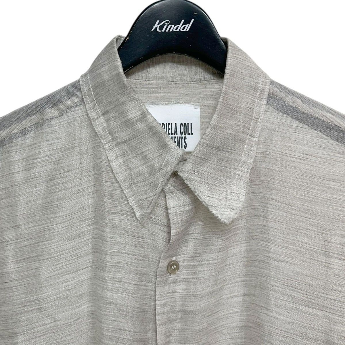 GABRIELA COLL GARMENTS YAK BLEND SHIRT Heathered Grey ヤクブレンド 