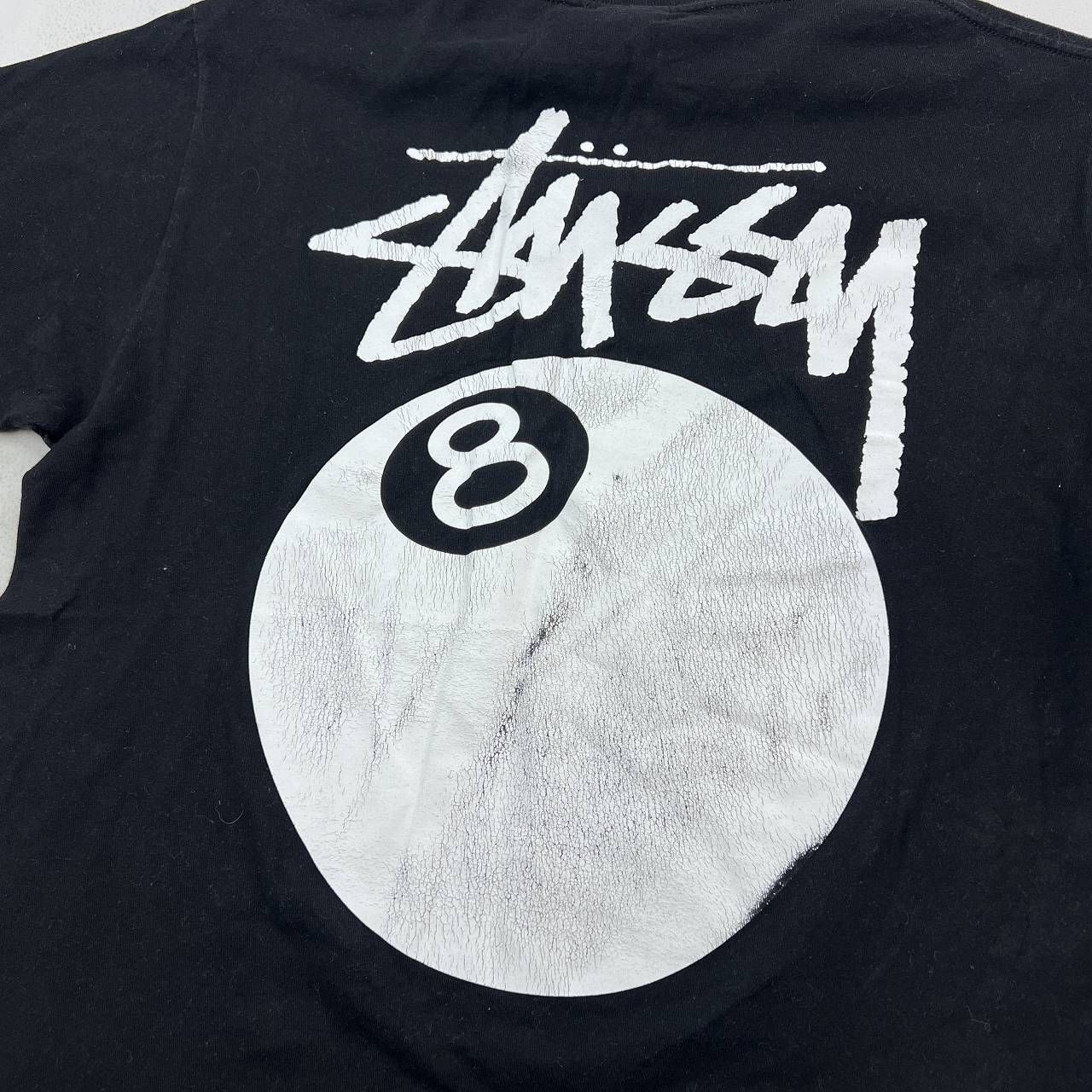 ステューシー Tシャツ メンズ Mサイズ ブラック 半袖 日本正規 8ボール 
