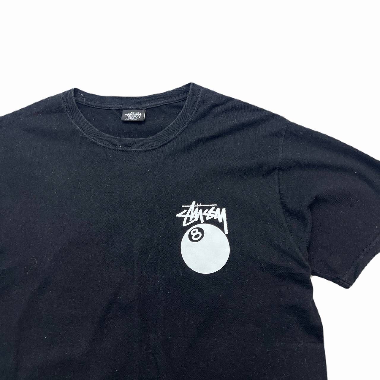 ステューシー Tシャツ メンズ Mサイズ ブラック 半袖 日本正規 8ボール 