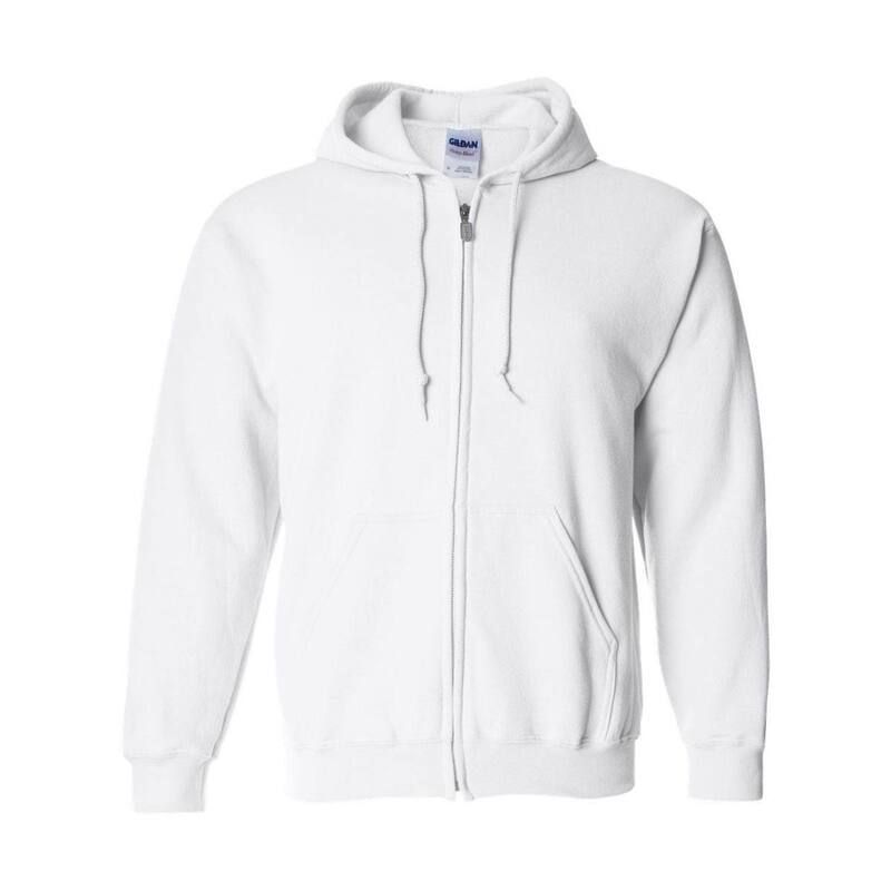ギルダン メンズ トップス Tシャツ スウェット Gildan Heavy Blend FullZip Hooded Sweatshirt White ホワイト