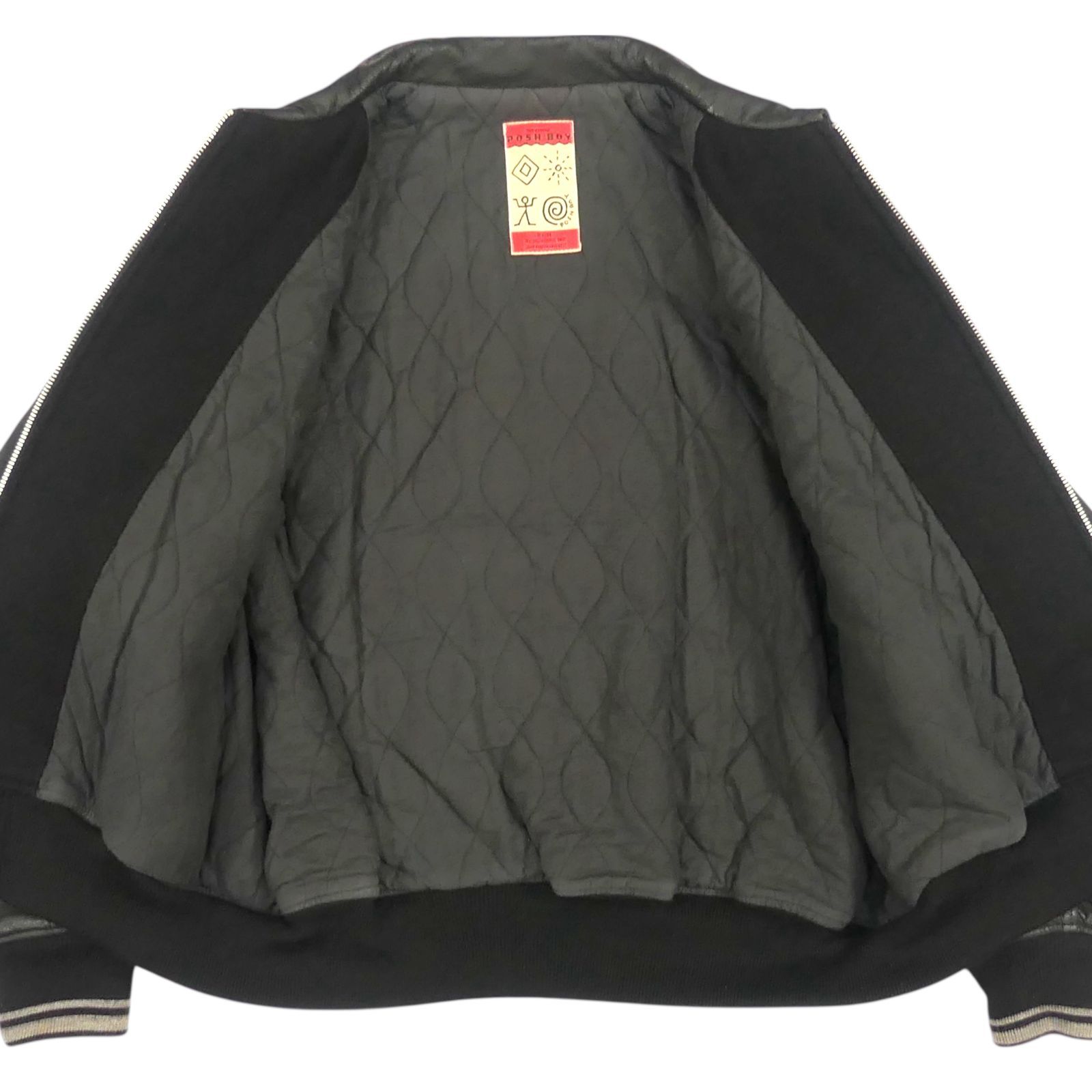 POSHBOY ポッシュボーイ スタジャン XL フルデコ 古着 レザー 牛革 