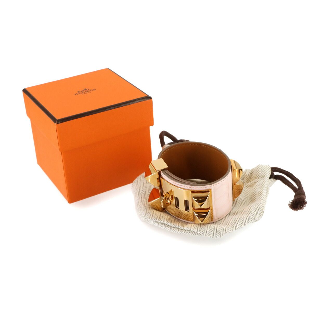 新品同様 エルメス HERMES クロコダイル アリゲーターマット