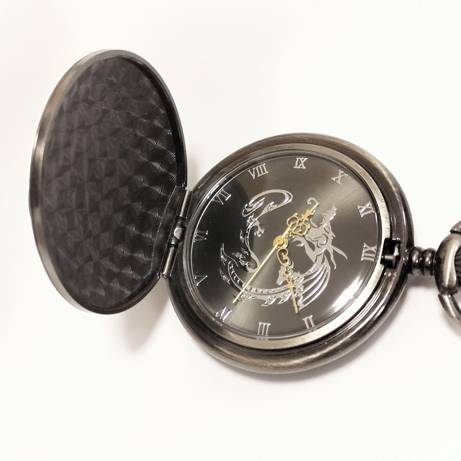 懐中時計 ドラゴン装飾 手巻き風デザイン 47mm チェーン付 - メルカリ