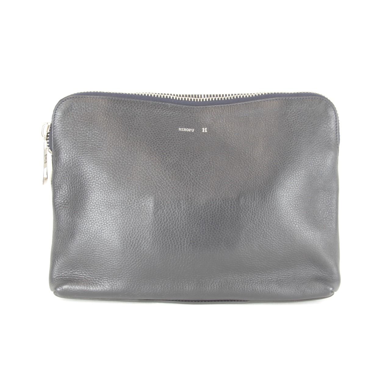 美品】HIROFU ランポショルダーバッグレザー濃紺シルバー金具 | ヤマダ 