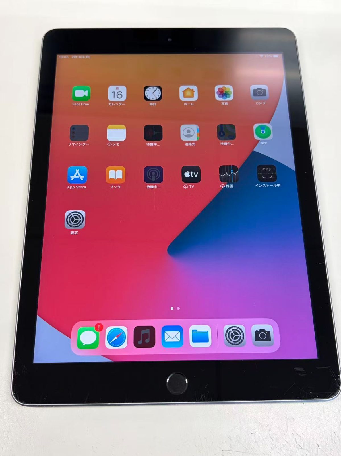 電池84% apple iPad (第5世代) 32GB スペースグレ - メルカリ