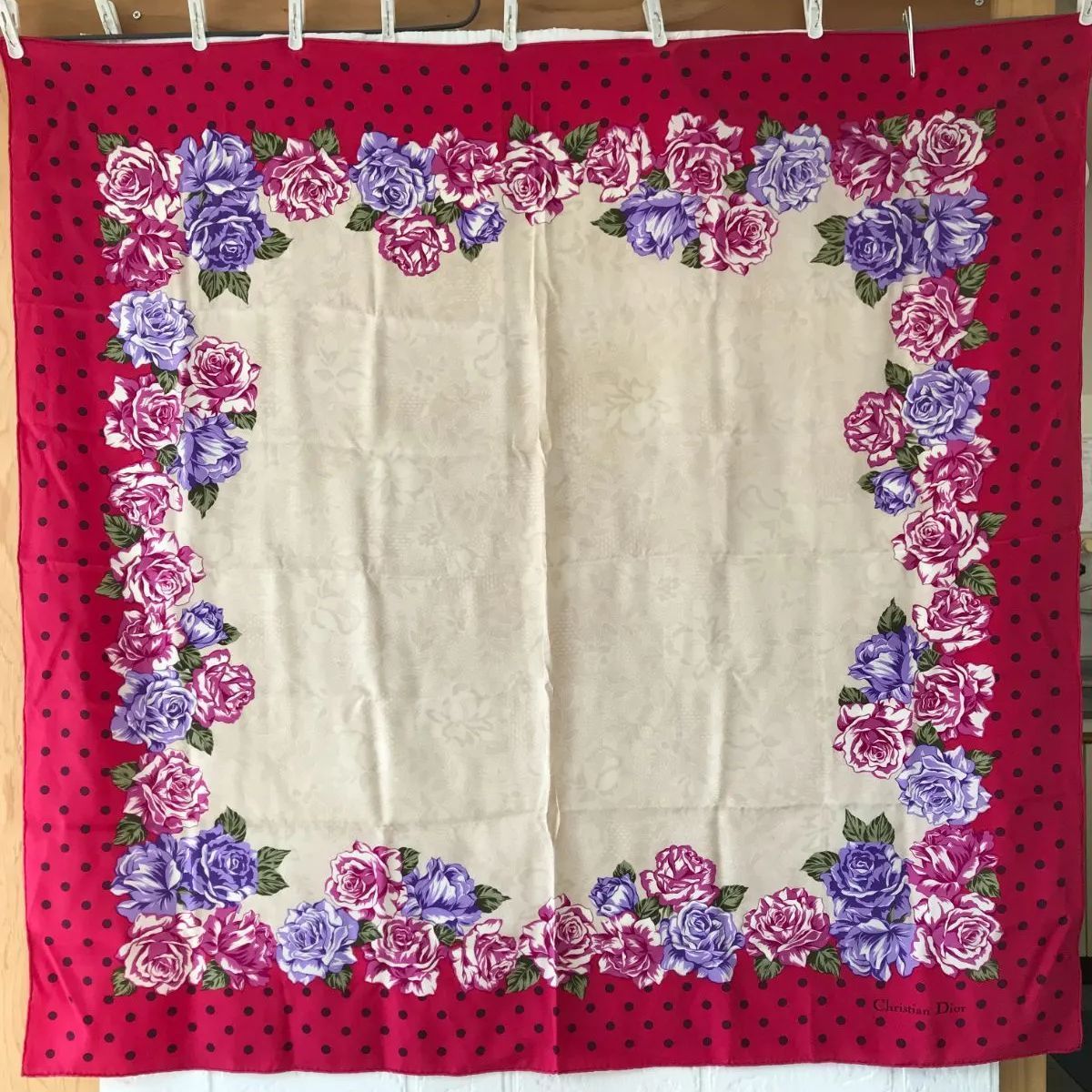 Christian Dior ディオール スカーフ 大判 フラワー 5391 - メルカリ