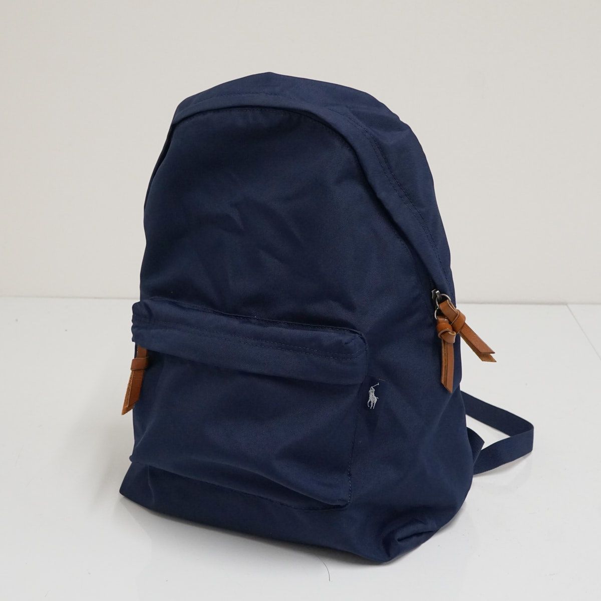 POLO RALPH LAUREN ポロラルフローレン レザートリムバックパック USED 