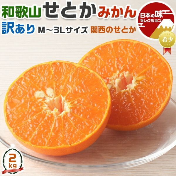 せとか みかん (和歌山) 2kg 訳あり M～3Lサイズ混合 農園・生産者から