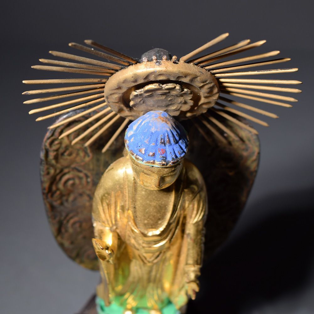 厨子 仏教美術 仏像 時代物 木彫 仏具 厨子入 置物 厨子 骨董 仏具 