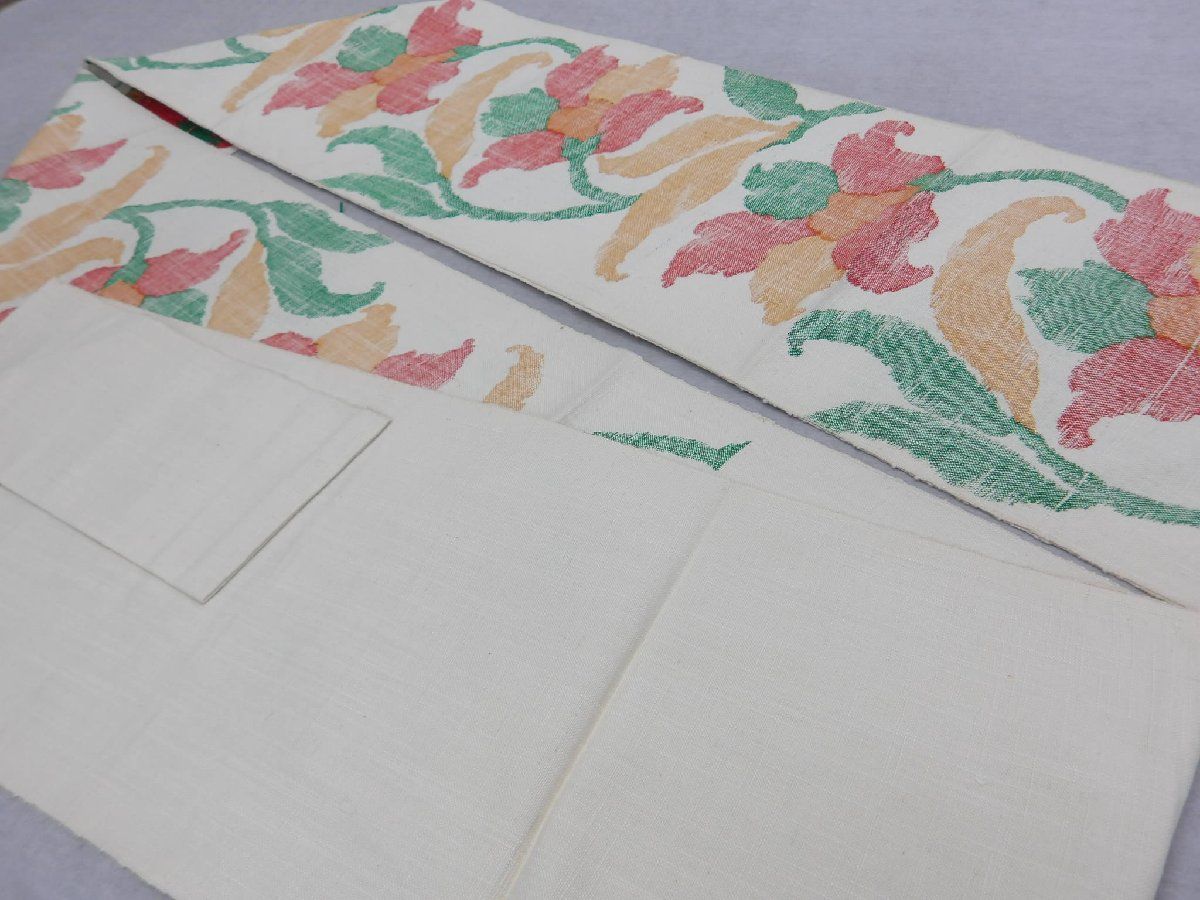 P41789 ざっくり 紬 八寸 名古屋帯 k - メルカリ