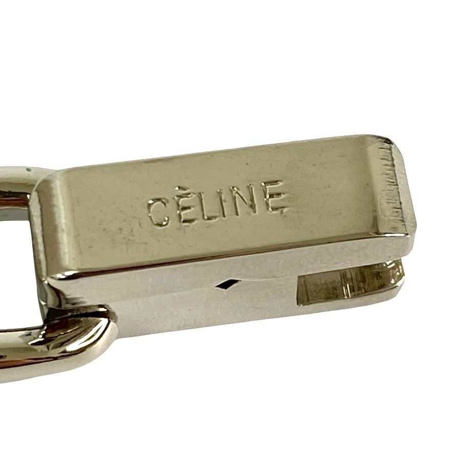 CELINE バングル　箱 ケース付き 極 美品 希少品 箱付き CELINE セリーヌ トリオンフ ロゴ メッキ