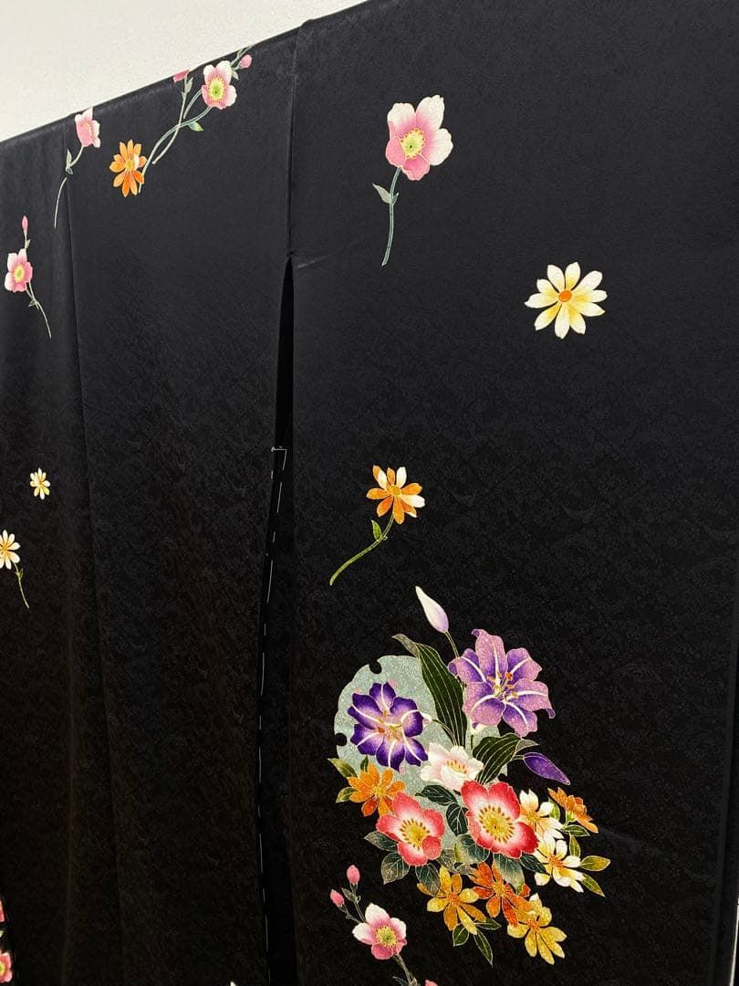 振袖 仮絵羽 舞台衣装 正絹 未仕立て品 八掛付き MOK899 - メルカリ